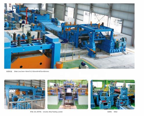 2 12 linee di taglio Metal Steel Coil Machine di taglio ad alta velocità linea di taglio longitudinale