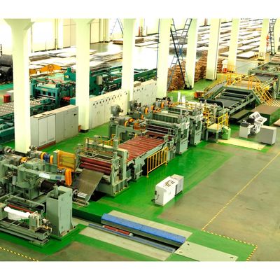 Linea di taglio della bobina di acciaio competitiva per 28000mm*14500mm*1100mm Dimensione e 0-20 strisce