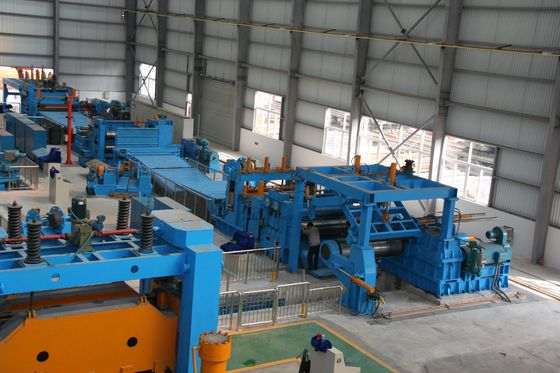 Linea di taglio della bobina di acciaio competitiva per 28000mm*14500mm*1100mm Dimensione e 0-20 strisce