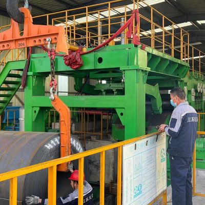Uncoiler a bobina di acciaio controllato da PLC e taglio in linea di lunghezza Alta produttività