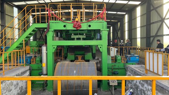 Uncoiler a bobina di acciaio controllato da PLC e taglio in linea di lunghezza Alta produttività