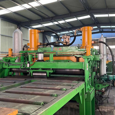 Linea di produzione per lo sfasciamento e il livellamento della lamiera di metallo da 380V per il peso della bobina da 35 T