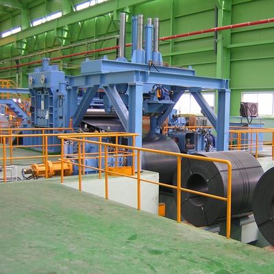 Uncoiler da 15 kg per il lavoro di bobina in acciaio e taglio in linea di lunghezza Ispezione video in uscita